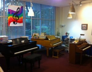 3 pianos at Lakes Shore Music Studio